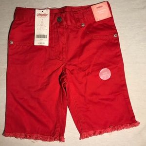 NWT Gymboree red long shorts size 3t.